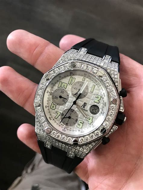 iced out audemars piguet replica|audemars piguet iced out price.